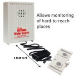 The 6-foot sensor wire on The Watchdog Water Alarm allows monitoring of hard-to-reach places