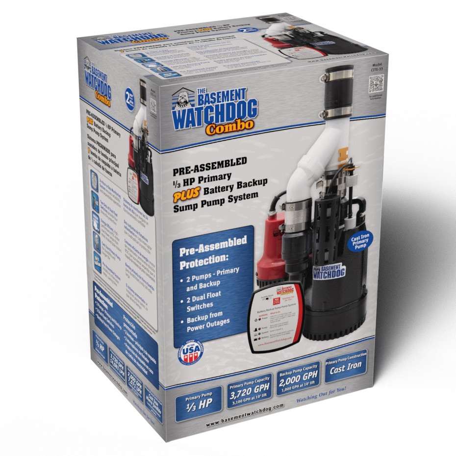 The Basement Watchdog CITE-33 retail carton