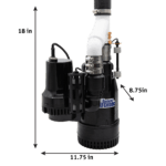 The Basement Watchdog Big Combo (CITS-50) system dimensions