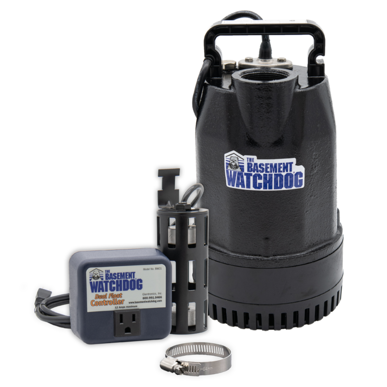 The Basement Watchdog SIT-33D Cast-Iron Top Discharge Primary Pump with Caged Dual Float Switch