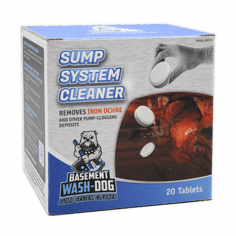 Basement Wash-Dog Sump System Cleaner retail packaging