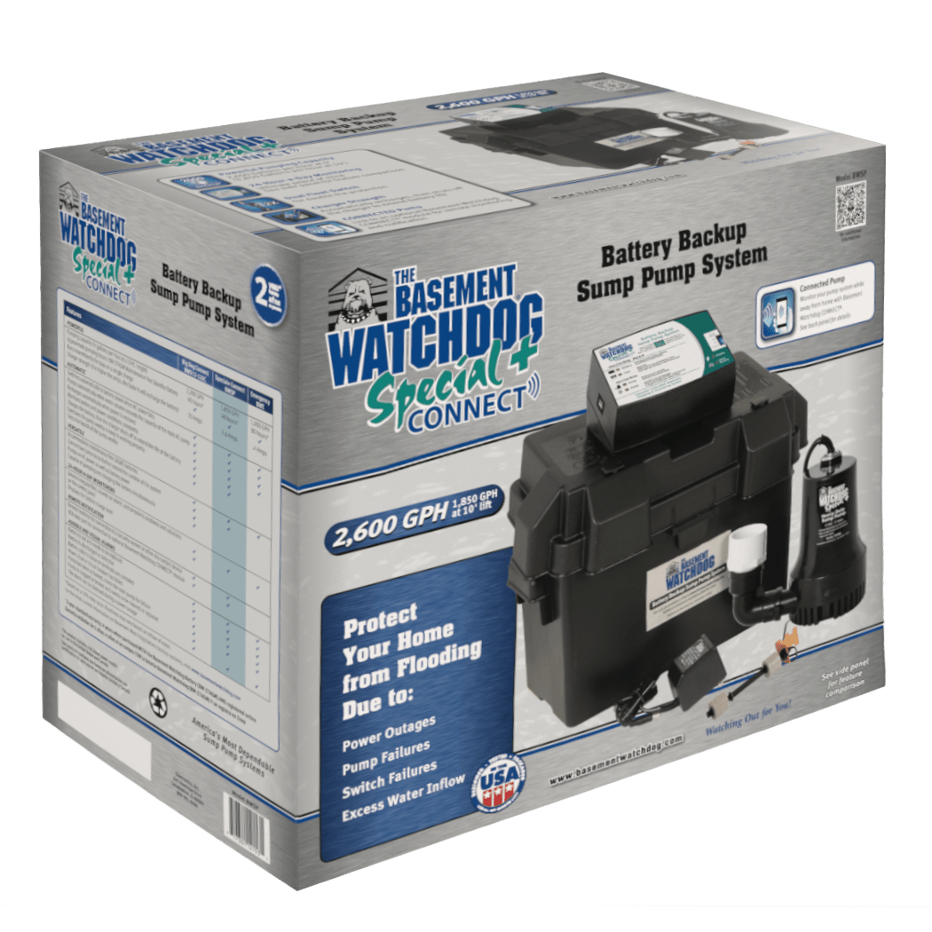 The Basement Watchdog Special (BWSP) retail product carton