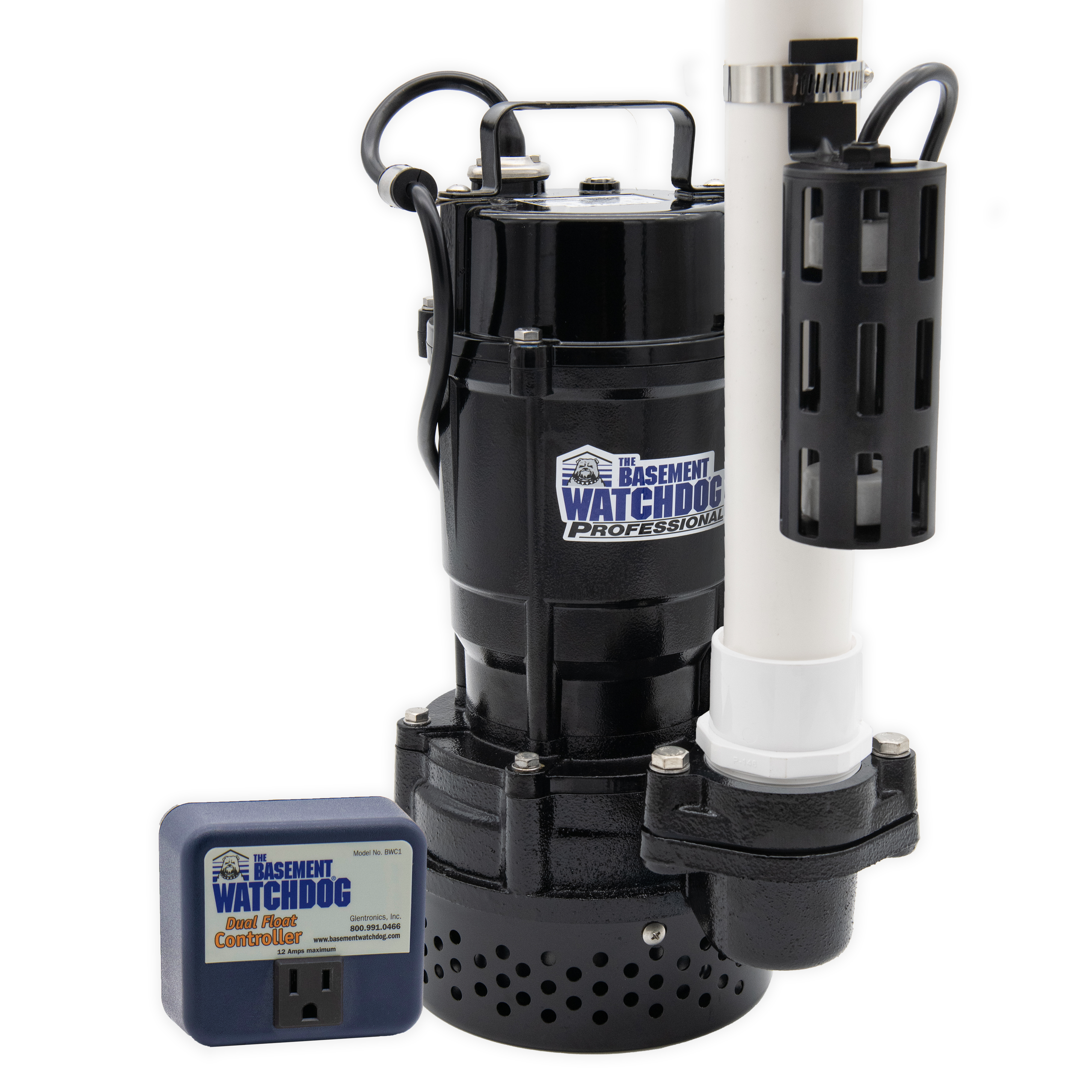 The Basement Watchdog BWT075 Primary Pump with Dual Float Switch and Controller