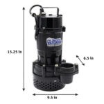 The Basement Watchdog BWT075 Primary Pump dimensions