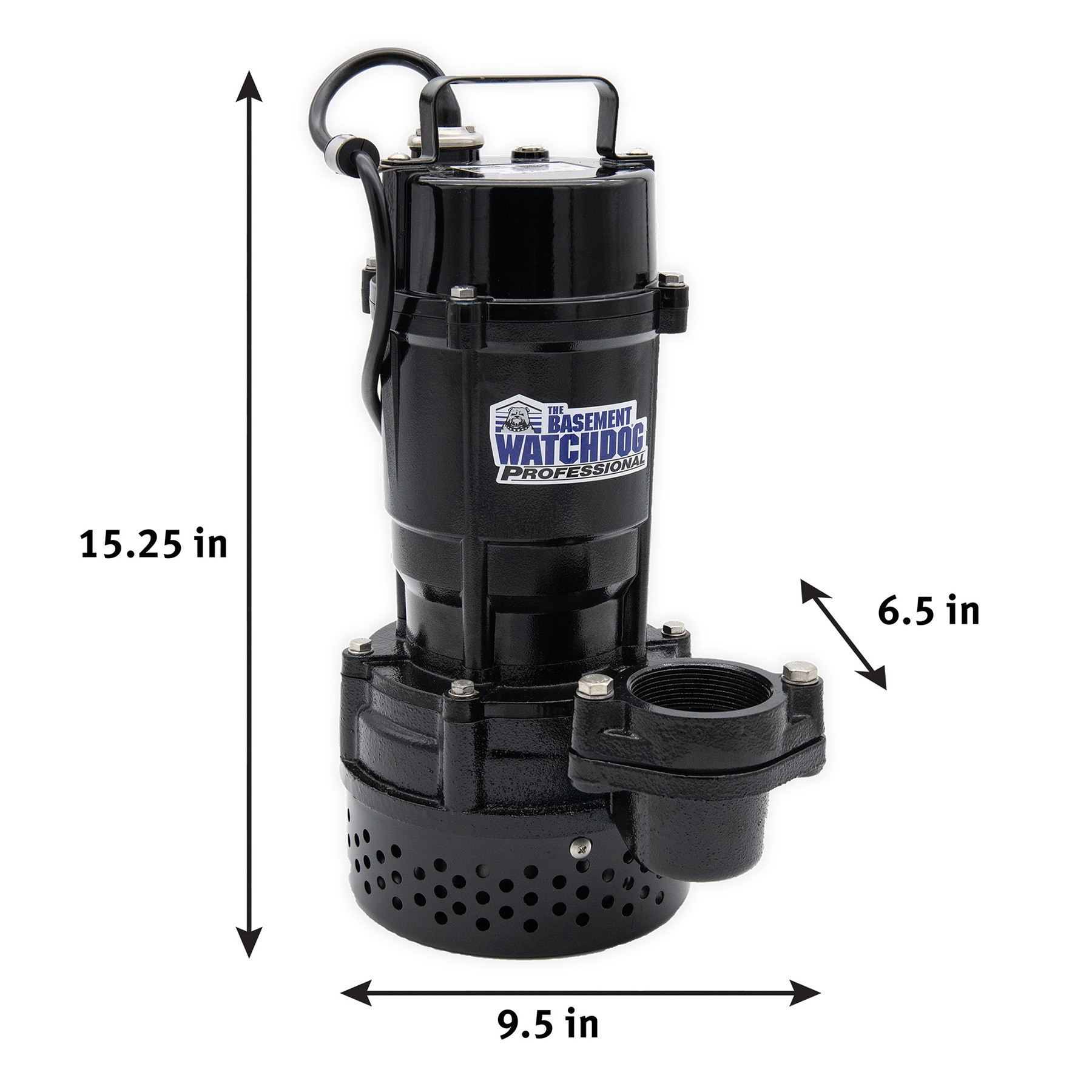 The Basement Watchdog BWT075 Primary Pump dimensions