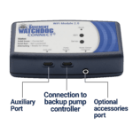 The Basement Watchdog CONNECT® WiFi Module (BW-Wifi2) showing bottom accessories ports