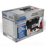 The Basement Watchdog Emergency (BWE) Battery Backup Sump Pump System's 3D Retail Carton