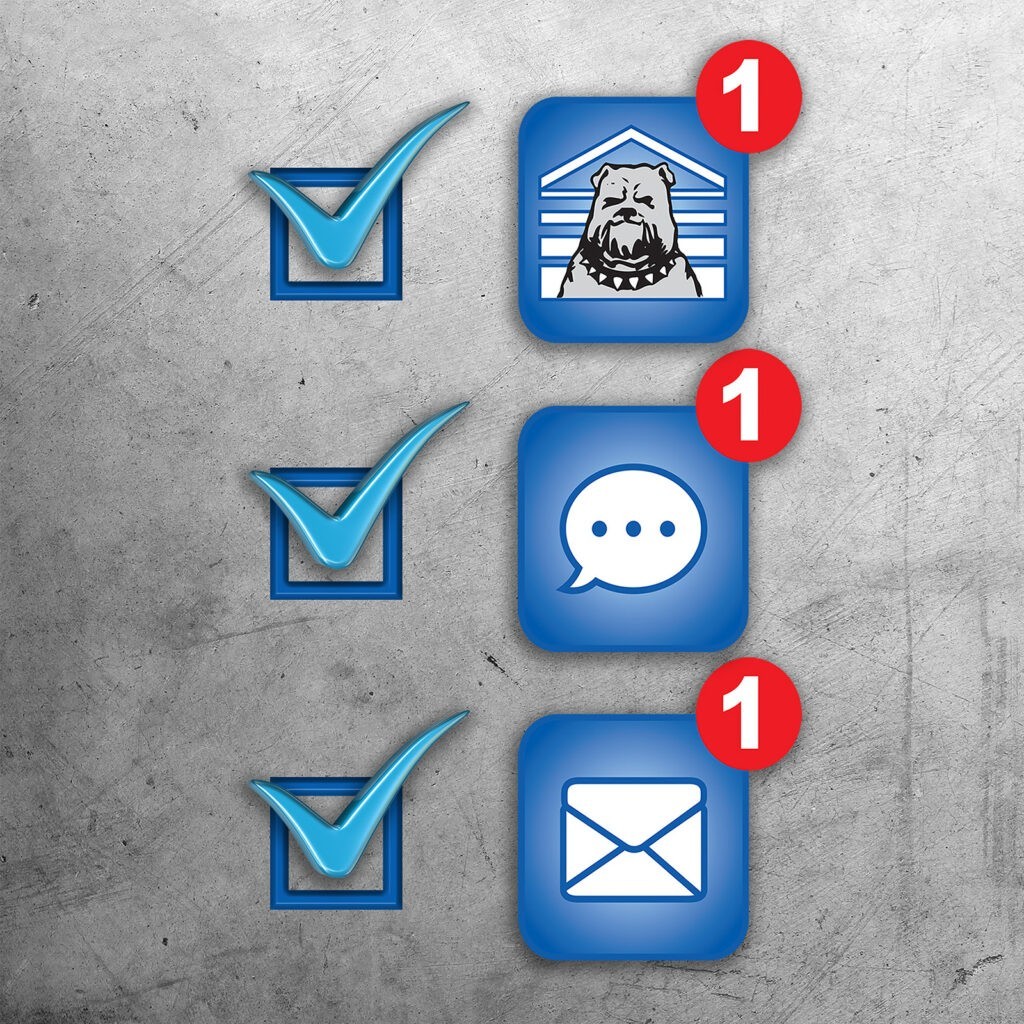 The Basement Watchdog CONNECT® WiFi Module (BW-WiFi2) can send alerts via push, text, or email notifications