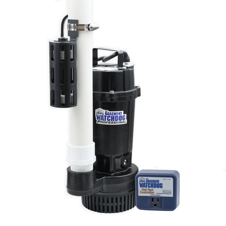 The Basement Watchdog BWT050 AC primary sump pump with Dual Float Switch and controller