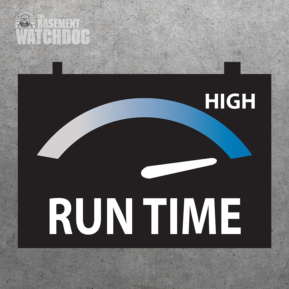 The Basement Watchdog maintenance-free standby battery (BW-27AGM) is designed in conjunction with our sump pump systems, making them the perfect power source for your pumping needs. This allows your backup pump to run continuously for hours or intermittently for days to keep your basement dry.