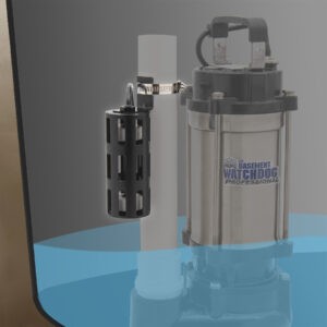 The Basement Watchdog BWSS100 primary sump pump features a caged dual float switch and controller for double the protection