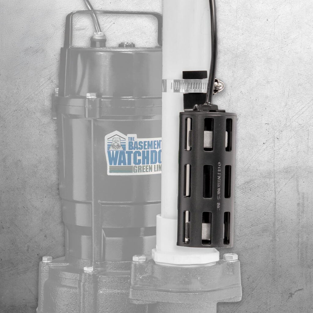 The Basement Watchdog BWT Series of primary pumps has a caged Dual Float Switch to reliably activate the pump