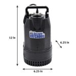 The Basement Watchdog SIT-50D AC primary pump dimensions
