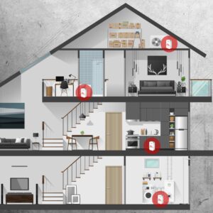 The Basement Watchdog 360˚ Water Alarm is compact enough to fit in just about any place in your home where water damage could occur