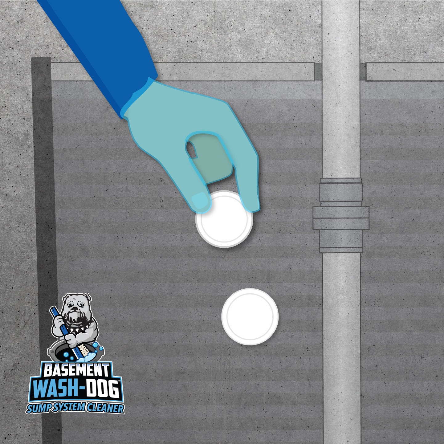 Picture of Basement Wash-Dog Sump System Cleaner |The Basement Watchdog