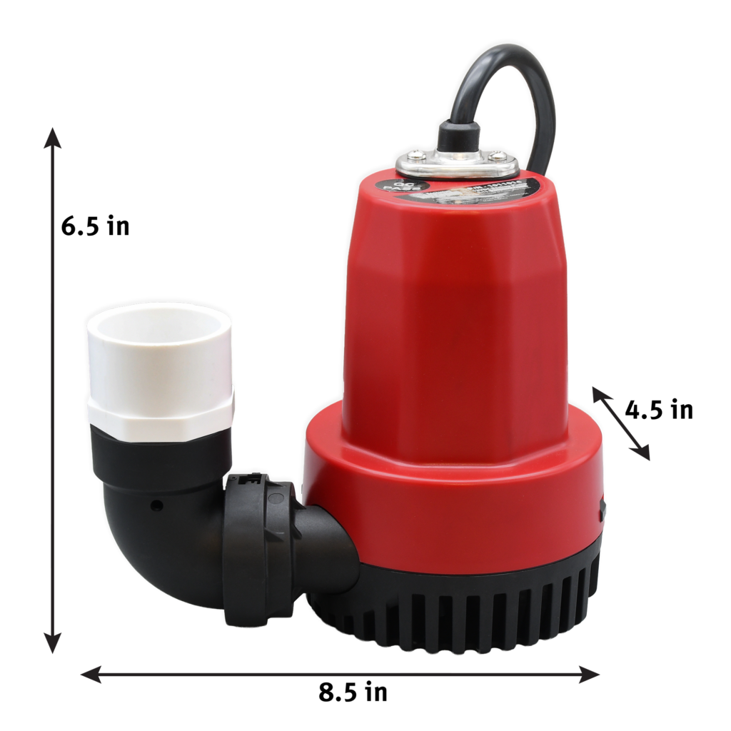 BWE Emergency Backup Pump Dimensions