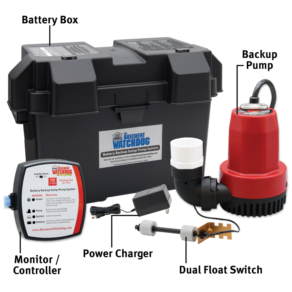 The Basement Watchdog Emergency Battery Backup Sump Pump System